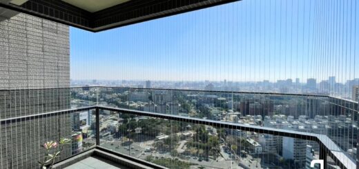 陽台全面直式安裝隱形鐵窗